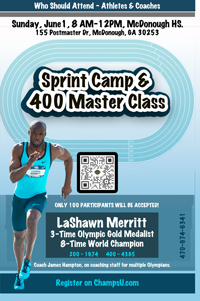LaShawn Merritt Sprint Clinic Master Class